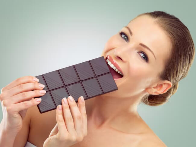 chocolate helps skin care